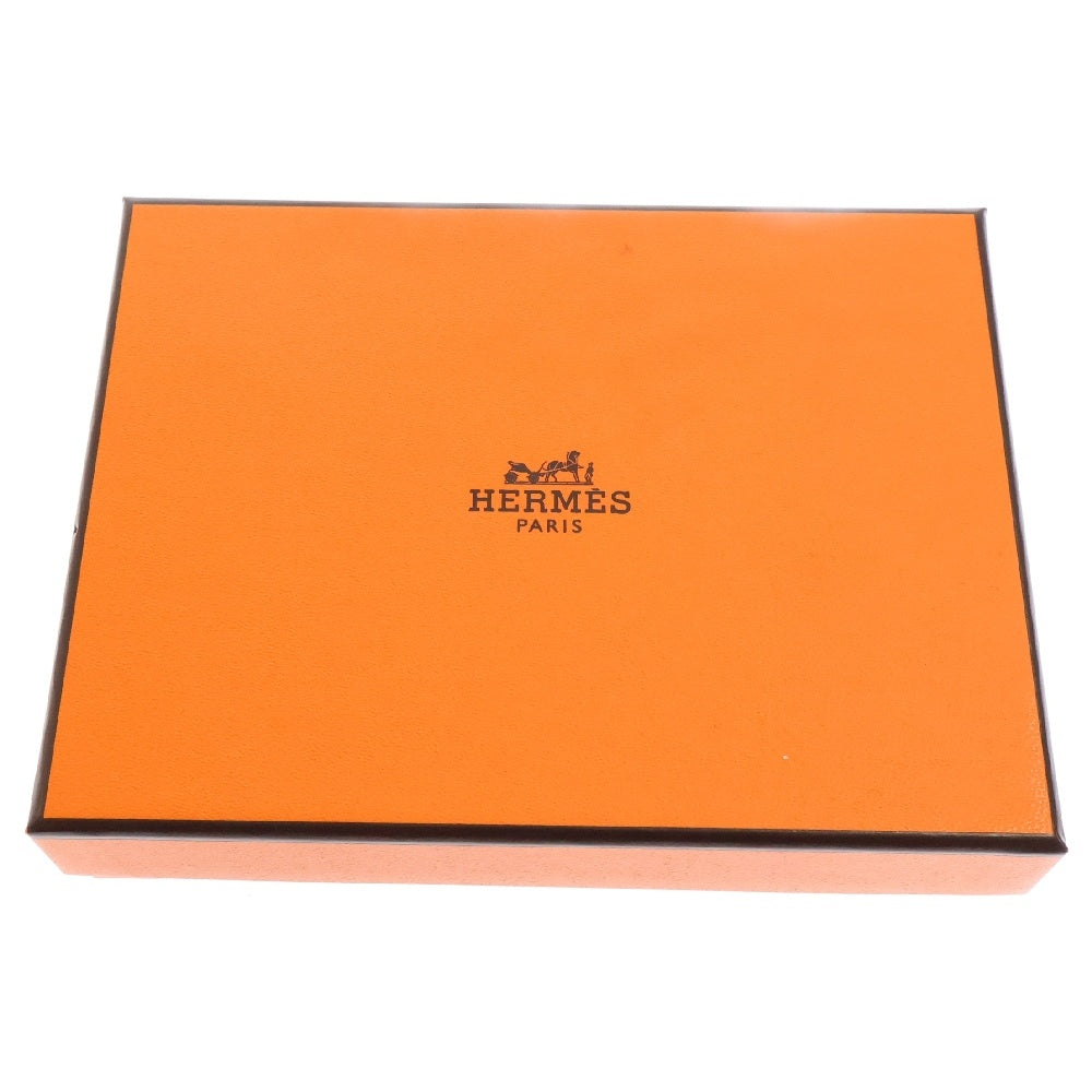 HERMES(エルメス) ベアンコンパクト ブルーザンジバル シェーブル ゴールド金具 三つ折り財布 W刻印