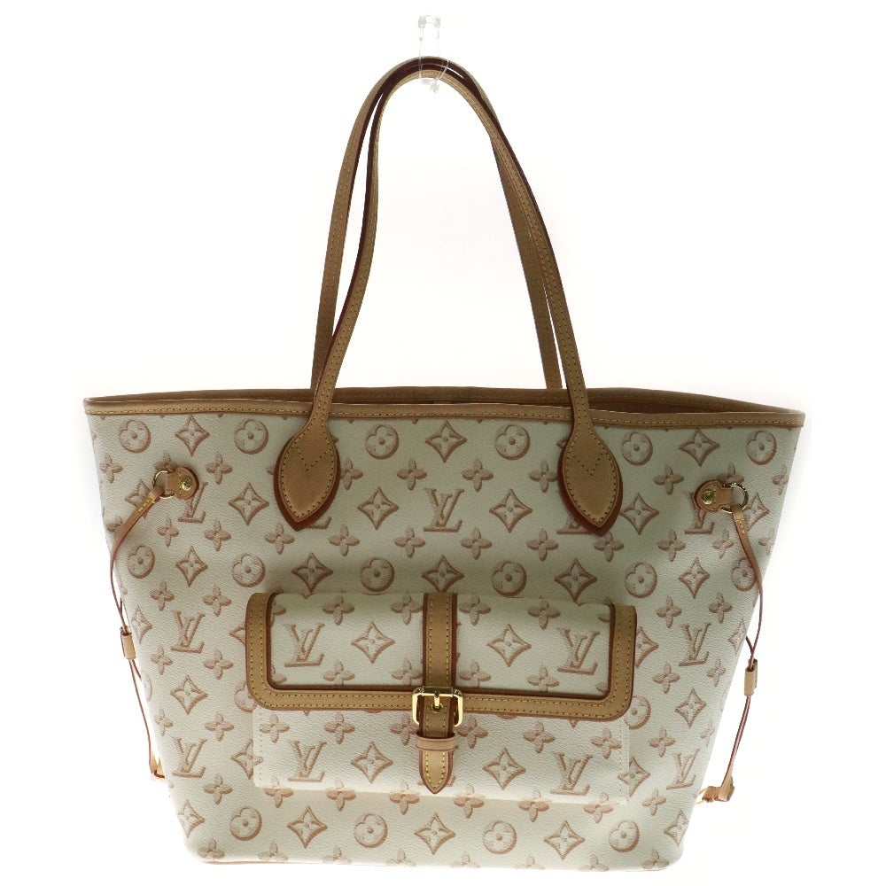 LOUIS VUITTON(ルイヴィトン) モノグラム フォール フォー ユー ネヴァーフルMM レザートートバッグ ホワイト M20921