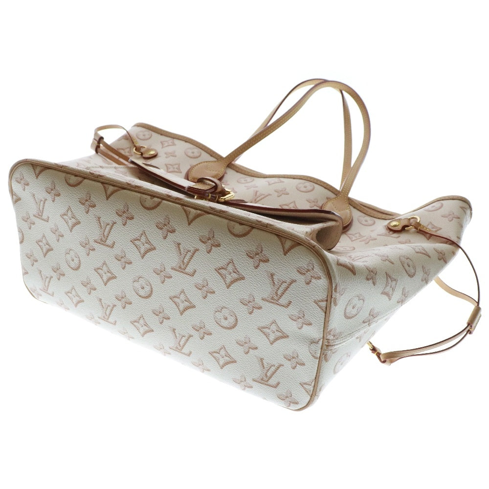 LOUIS VUITTON(ルイヴィトン) モノグラム フォール フォー ユー ネヴァーフルMM レザートートバッグ ホワイト M20921