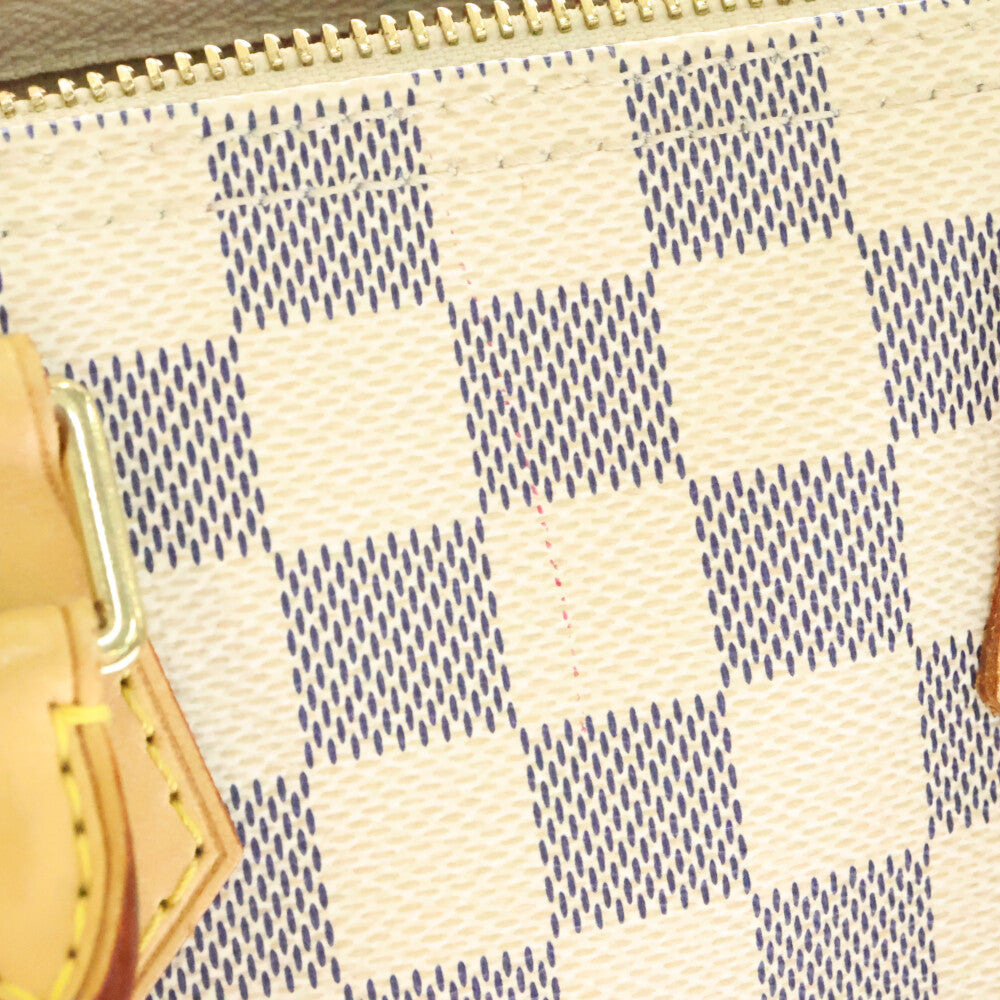 LOUIS VUITTON(ルイヴィトン) ダミエ・アズール スピーディ25 ハンドバッグ ミニボストンバッグ 白 PVCレザー N41534
