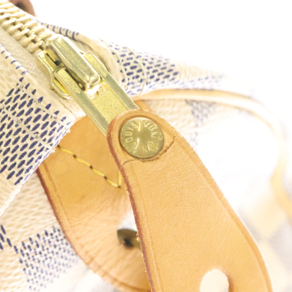 LOUIS VUITTON(ルイヴィトン) ダミエ・アズール スピーディ25 ハンドバッグ ミニボストンバッグ 白 PVCレザー N41534
