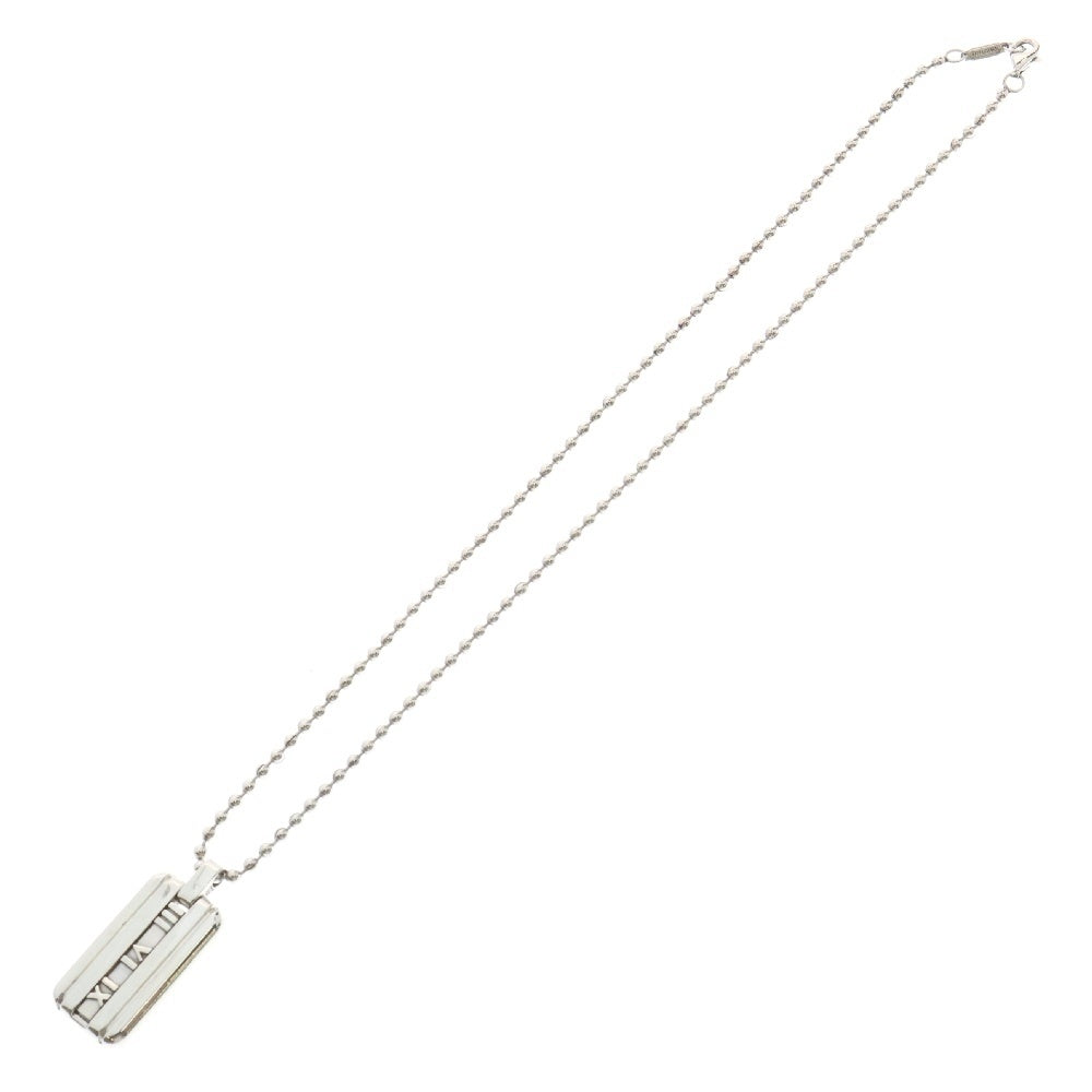 TIFFANY&Co(ティファニー) アトラスプレート ボールチェーンネックレス SV925 シルバー アクセサリー
