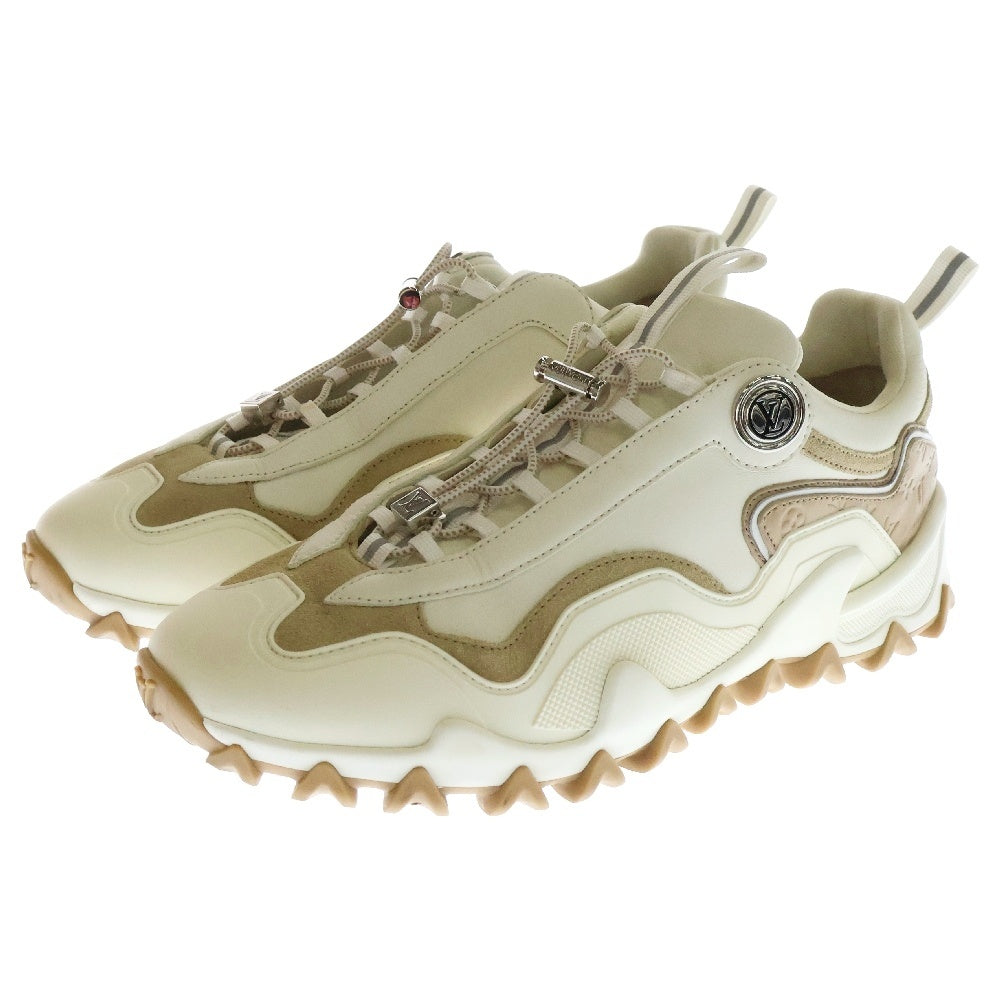 LOUIS VUITTON(ルイヴィトン) LVラッシュライン スニーカー シューズ クリーム/ホワイト レザー 37 1ACXL0