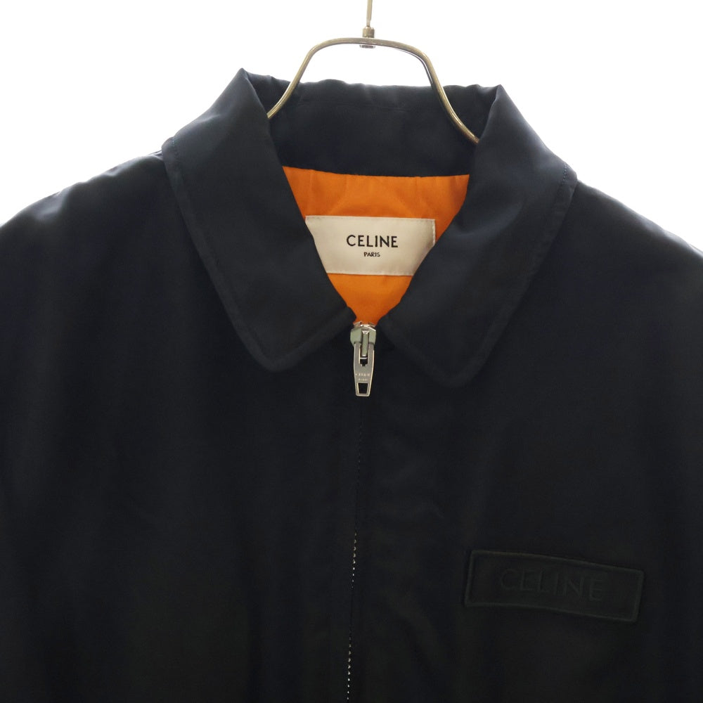 CELINE(セリーヌ) 24AW ロゴワッペン ナイロンボンバージャケット ブラック 2W83A889O