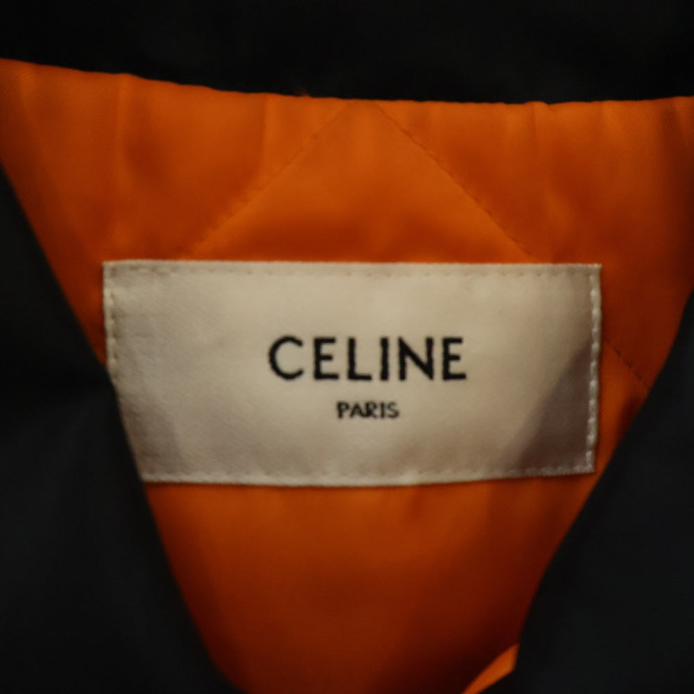 CELINE(セリーヌ) 24AW ロゴワッペン ナイロンボンバージャケット ブラック 2W83A889O