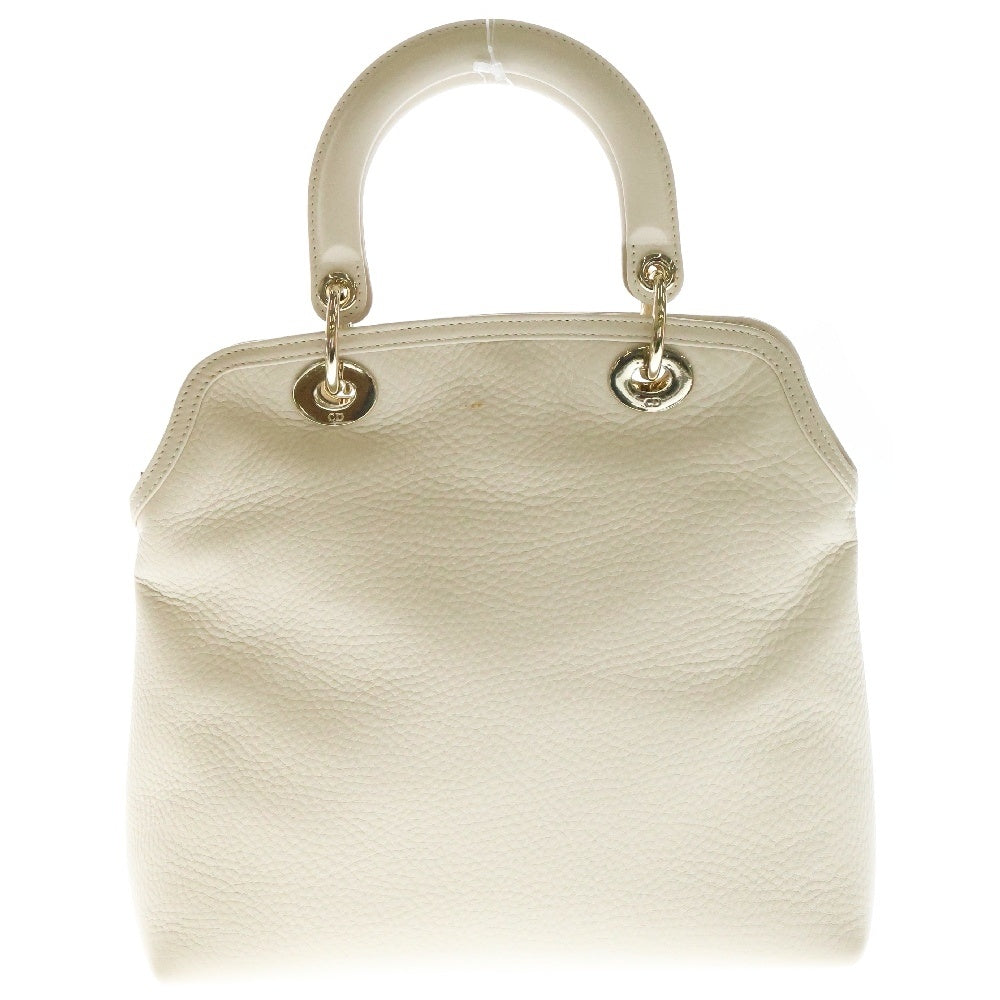 DIOR(ディオール) グランヴィル 2WAY ハンドバッグ トートバッグ アイボリー レザー