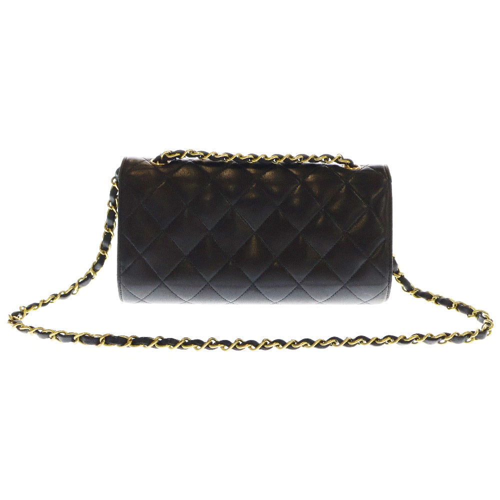 CHANEL(シャネル) マトラッセ チェーンショルダーバッグ ブラック ラムスキン ゴールド金具