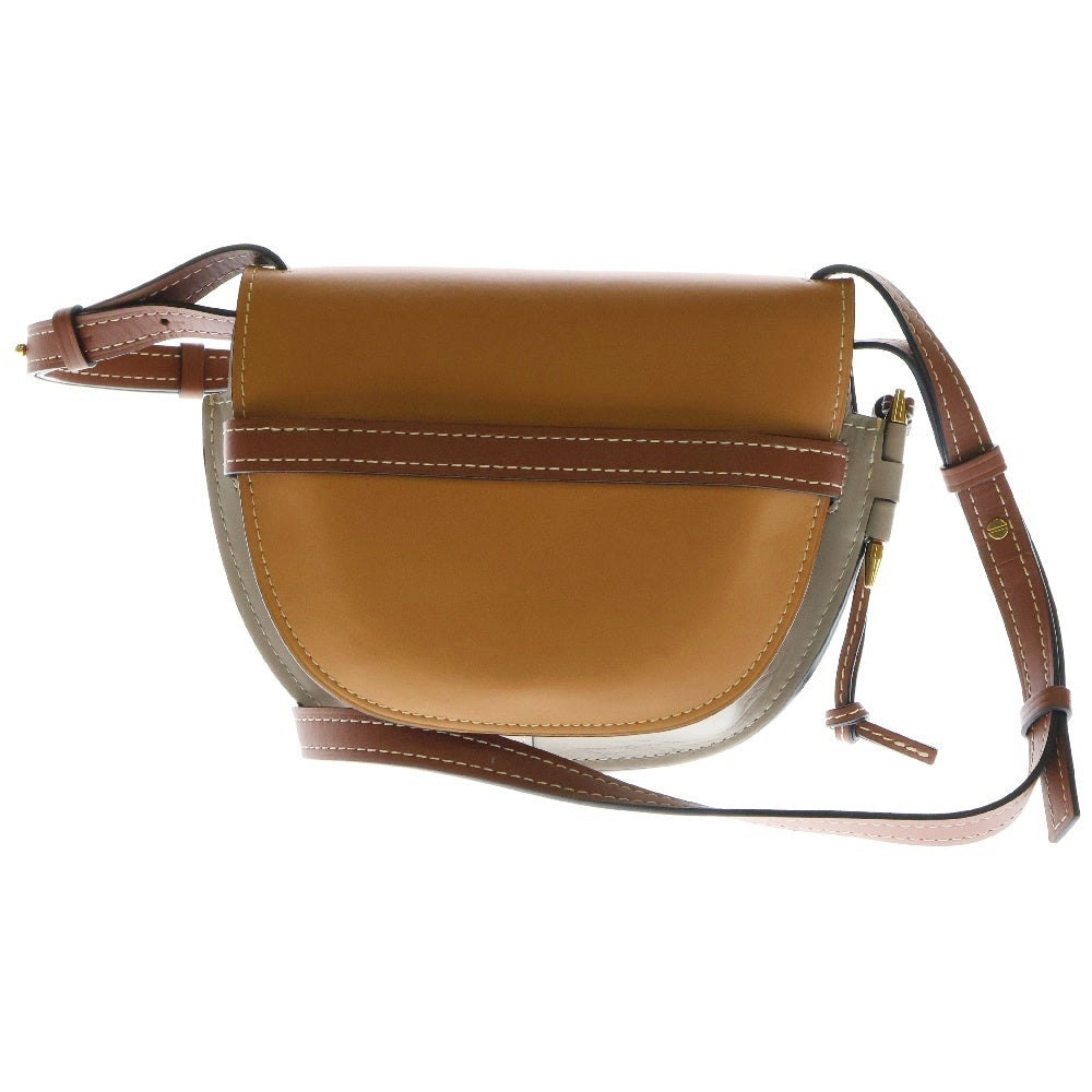 LOEWE(ロエベ) ゲートデュアル バッグ スモール ブラウン レザー ショルダーバッグ