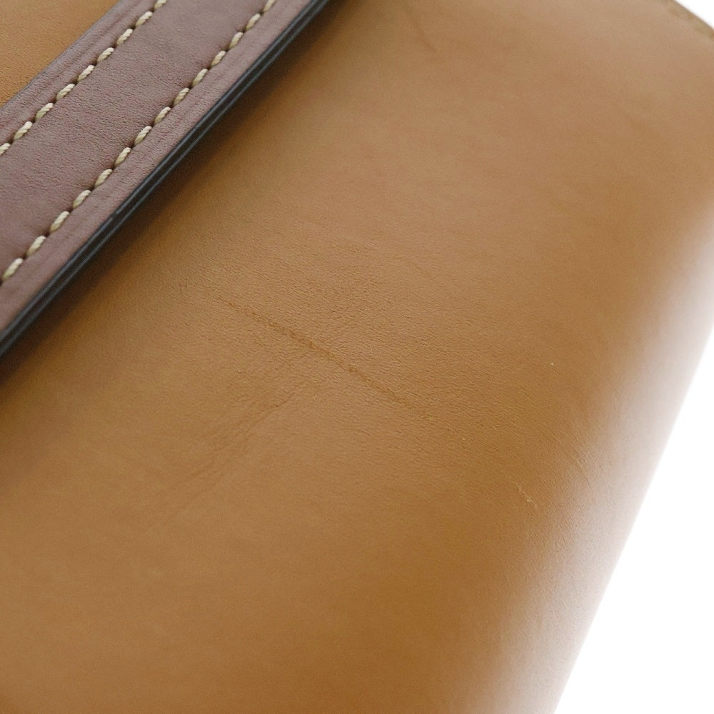 LOEWE(ロエベ) ゲートデュアル バッグ スモール ブラウン レザー ショルダーバッグ
