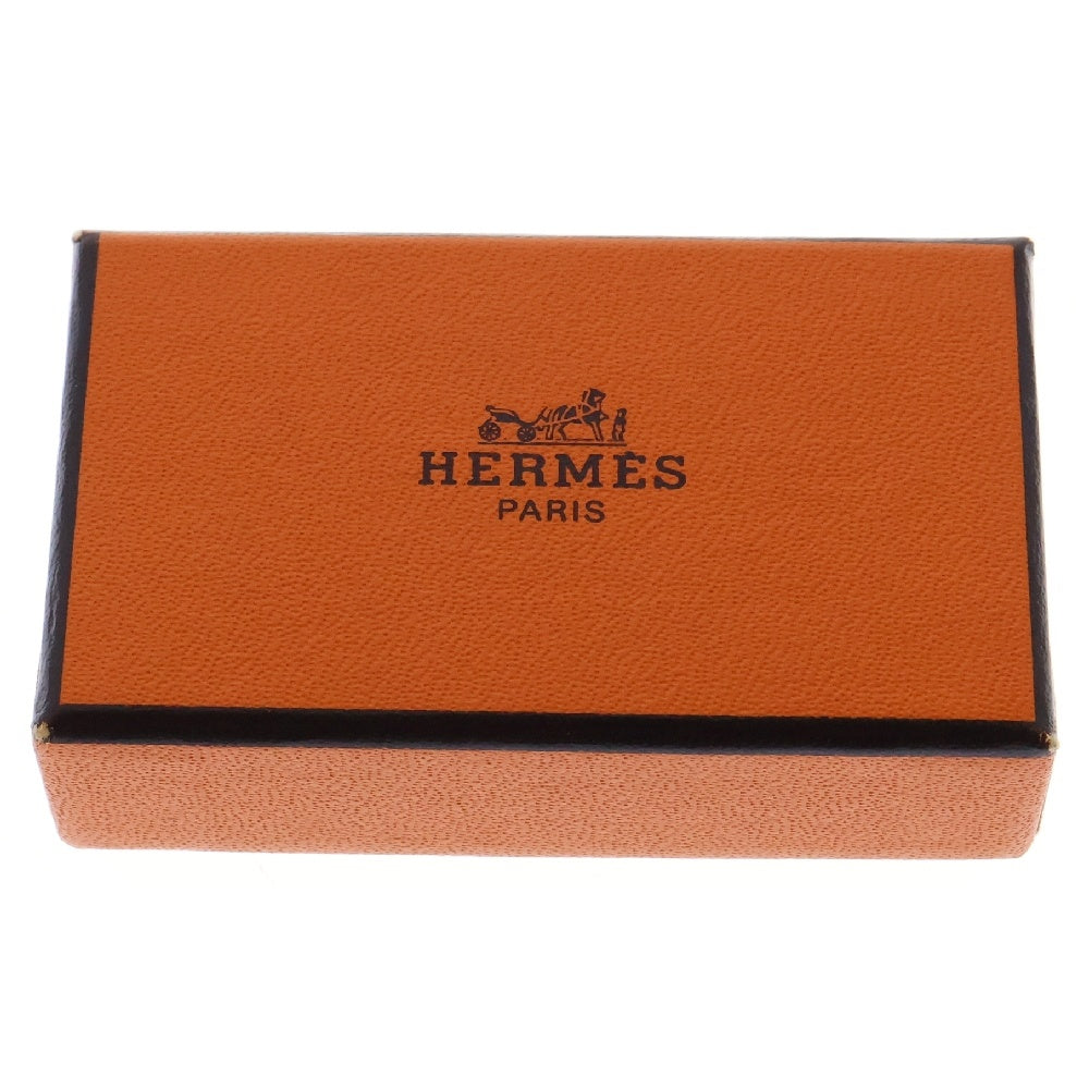 HERMES(エルメス) エマイユ 七宝焼き イヤリング オレンジ×ゴールド GP イヤーアクセサリー