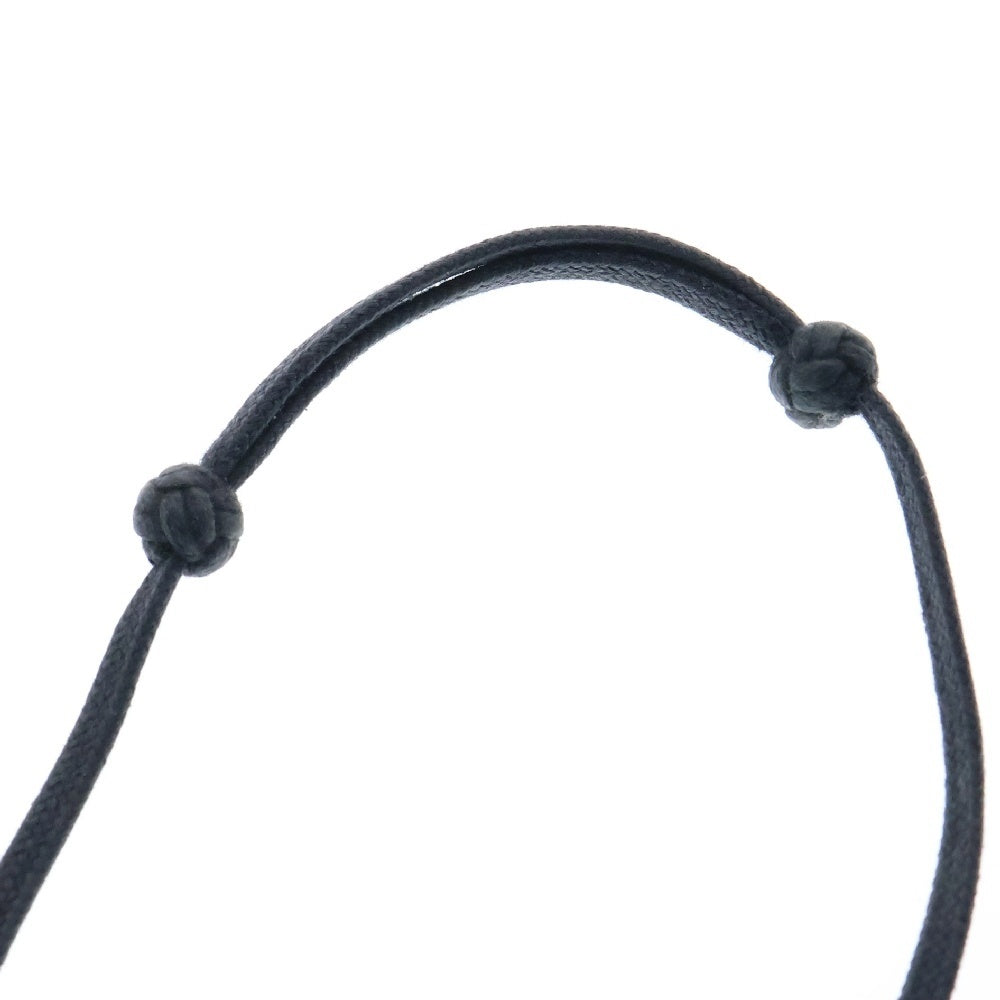 HERMES(エルメス) リフトGM ネックレス グレー×ブラック バッファローホーン×レザー アクセサリー