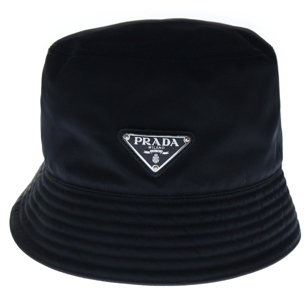 PRADA(プラダ) Re-Nylon バケットハット 黒 ナイロン トライアングルロゴ 2HC137
