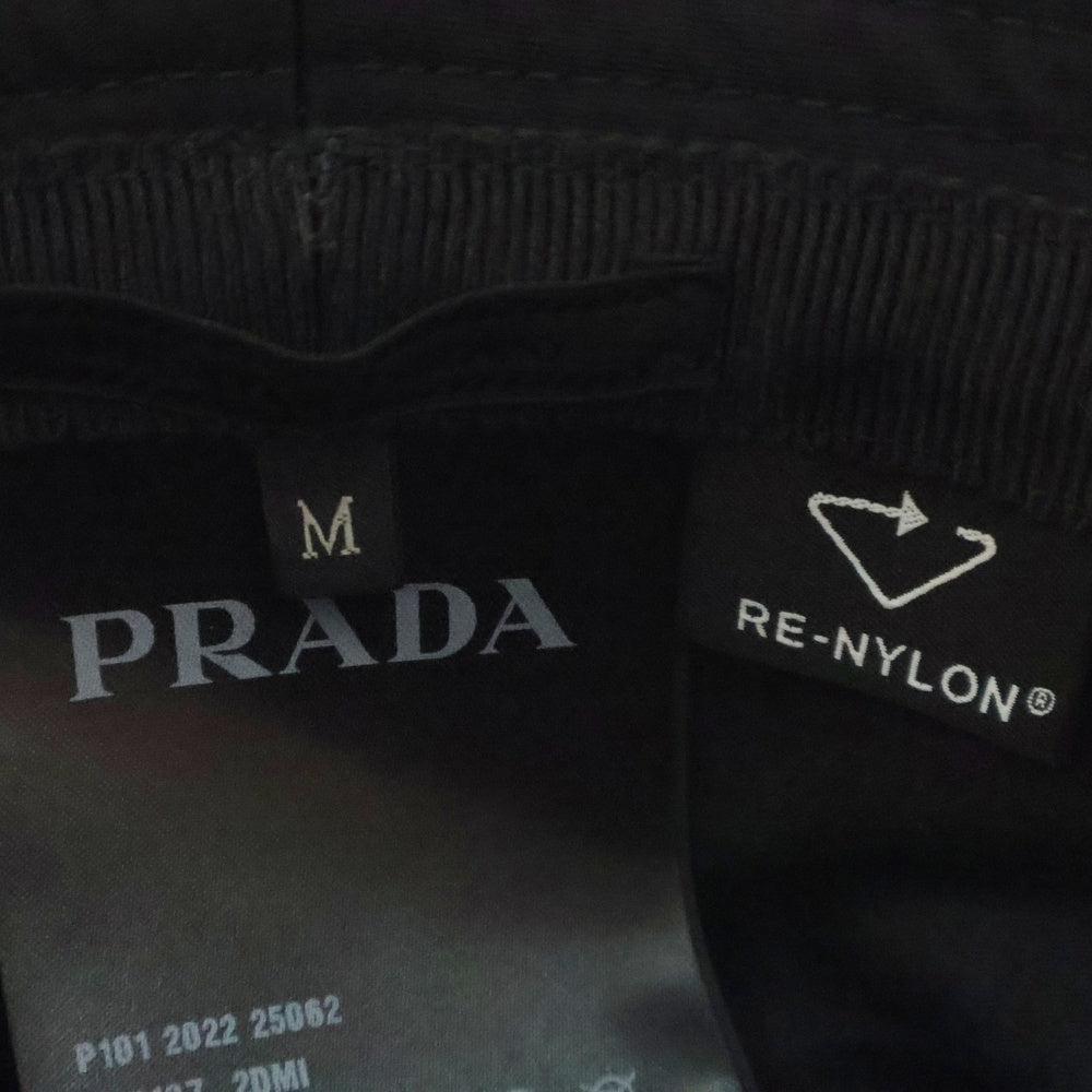 PRADA(プラダ) Re-Nylon バケットハット 黒 ナイロン トライアングルロゴ 2HC137