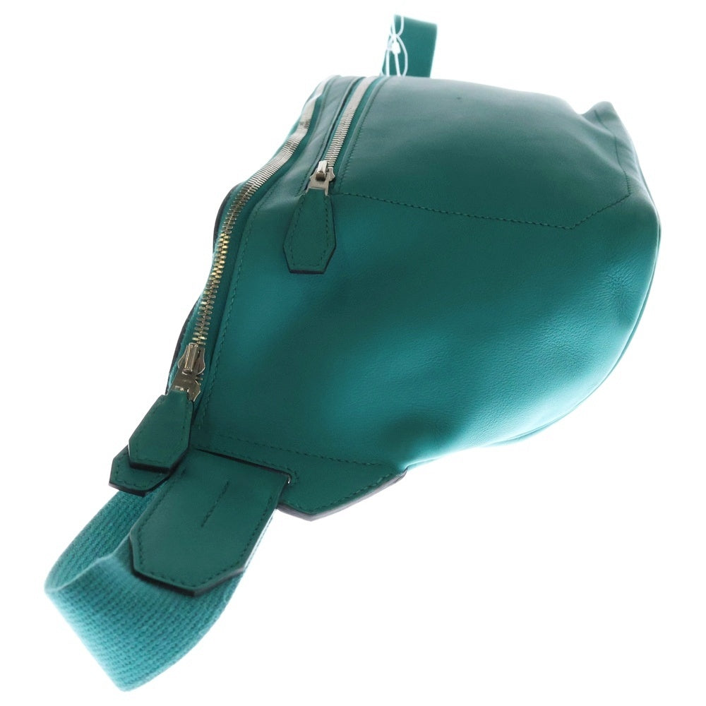HERMES(エルメス) シティスライド クロスPM ブルーパオン エヴァーカラー レザーショルダーバッグ グリーン SV金具 X刻印