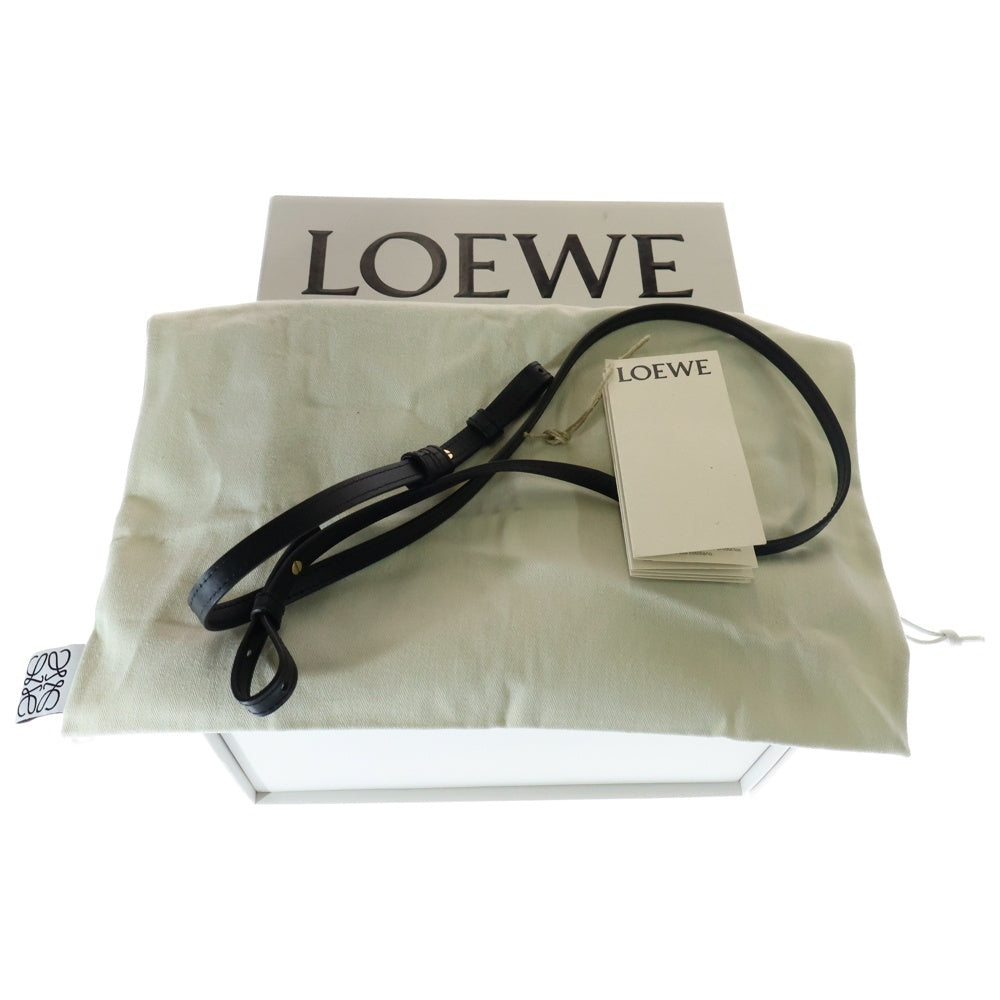 LOEWE(ロエベ) フォント トート ロゴ カゴバッグ ショルダーバッグ ハンドバッグ ブラック ラフィア LO89002