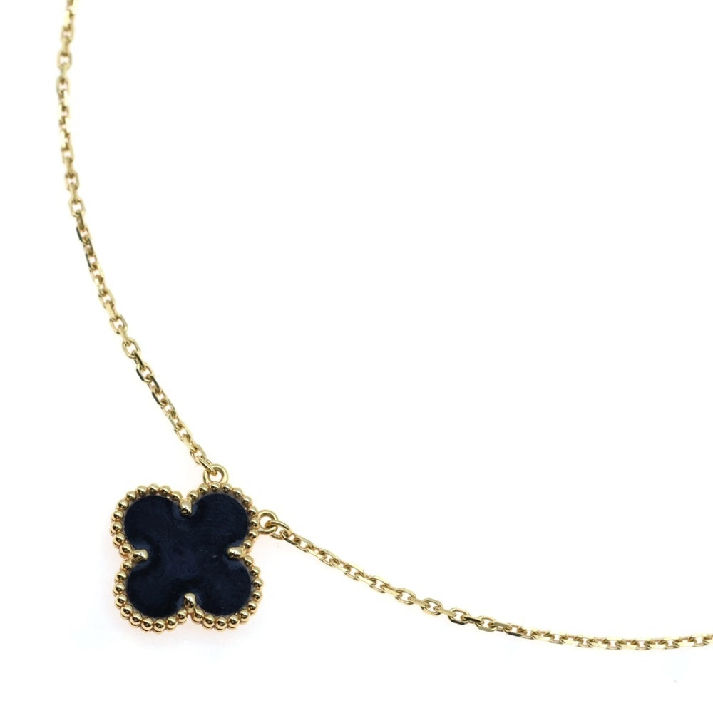 Van Cleef & Arpels(ヴァンクリーフアンドアーペル) ヴィンテージアルハンブラ オニキス ネックレス Au750 ブラック×ゴールド