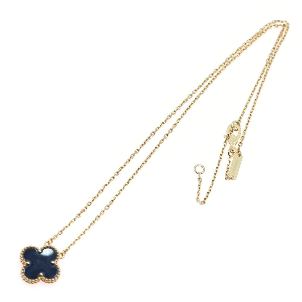 Van Cleef & Arpels(ヴァンクリーフアンドアーペル) ヴィンテージアルハンブラ オニキス ネックレス Au750 ブラック×ゴールド