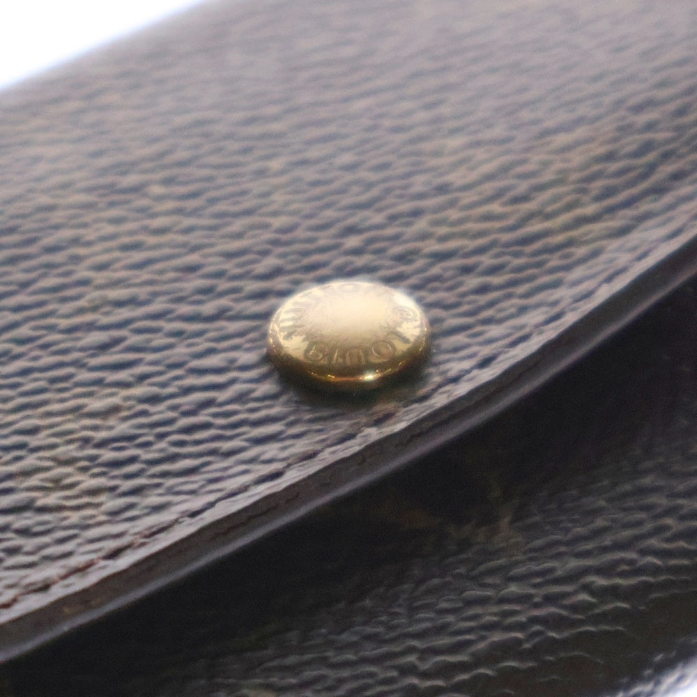 LOUIS VUITTON(ルイヴィトン) ダミエ ミュルティクレ6 キーケース キーリング バッグチャーム PVC ゴールド金具 ブラウン レザー N62630