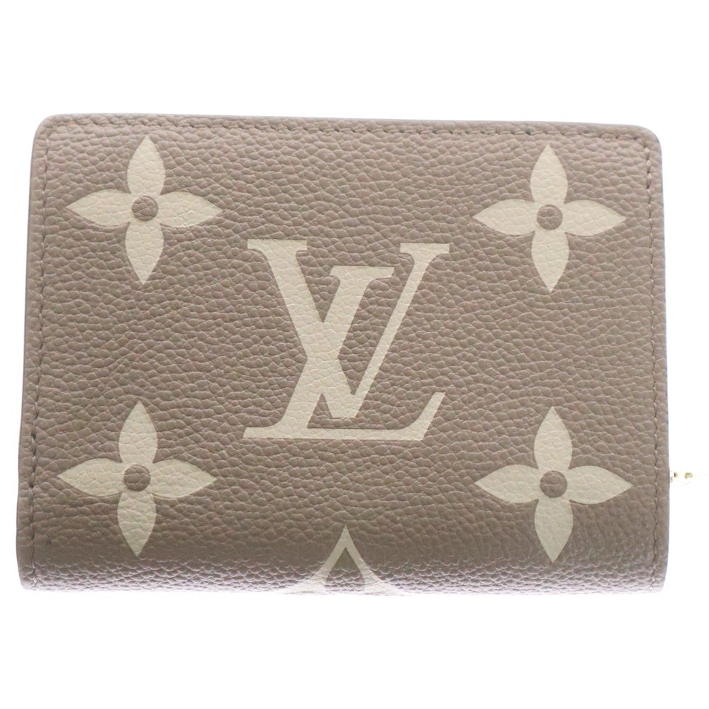 LOUIS VUITTON(ルイヴィトン) モノグラムアンプラント バイカラー ポルトフォイユクレア トゥルトレールクレーム 二つ折り財布 コンパクトウォレット ゴールド金具 M82370