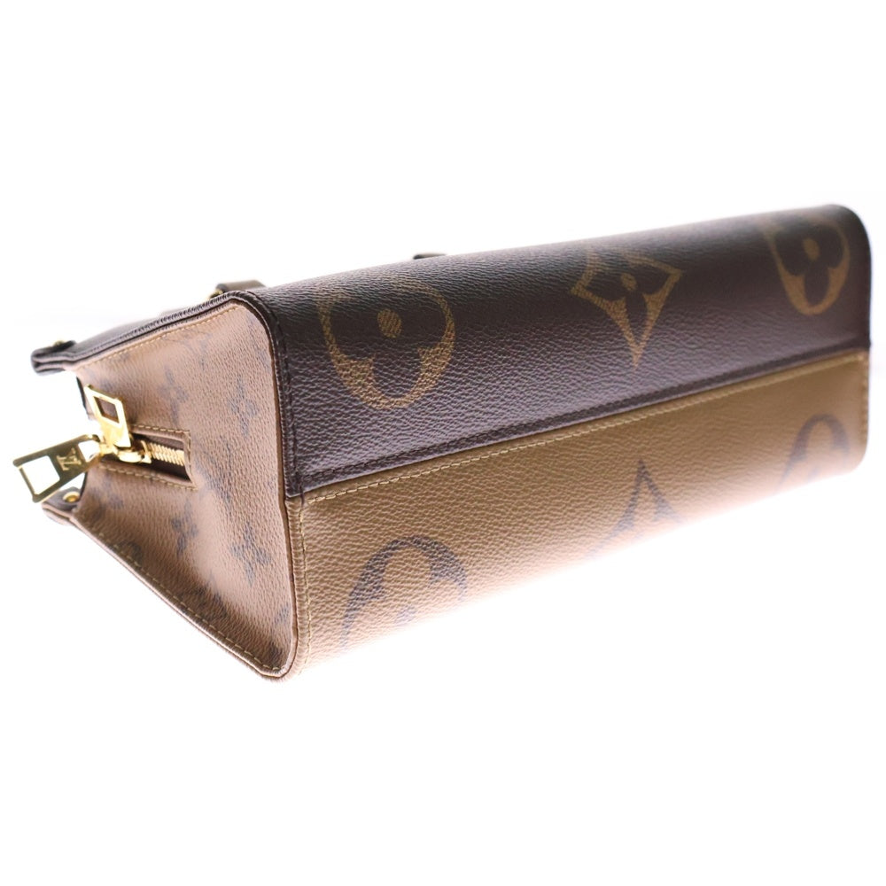 LOUIS VUITTON(ルイヴィトン) モノグラム ジャイアントリバース オンザゴーEW 2wayショルダーバッグ ハンドバッグ ブラウン PVCレザー RFID M46653