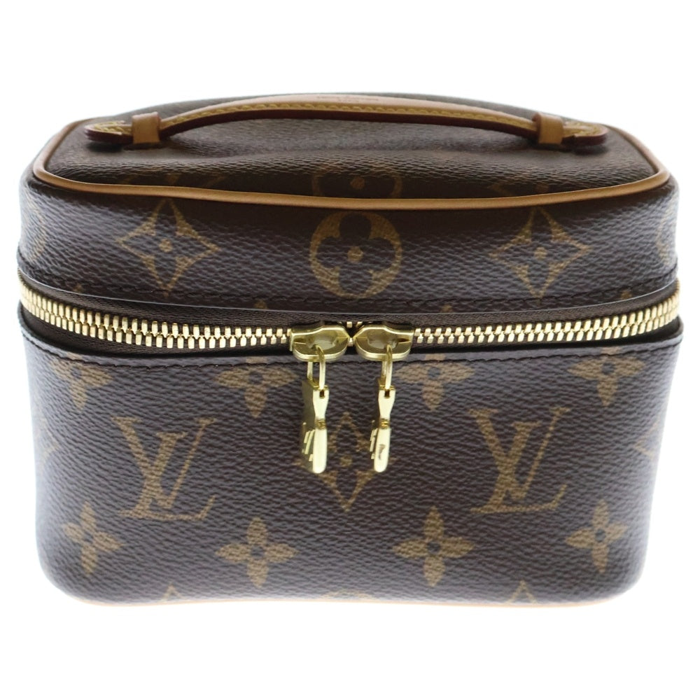 LOUIS VUITTON(ルイヴィトン) モノグラム ニース ナノ バニティ ブラウン PVCレザー M44936 ICタイプ