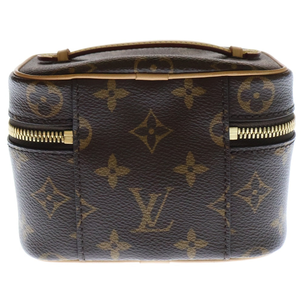 LOUIS VUITTON(ルイヴィトン) モノグラム ニース ナノ バニティ ブラウン PVCレザー M44936 ICタイプ