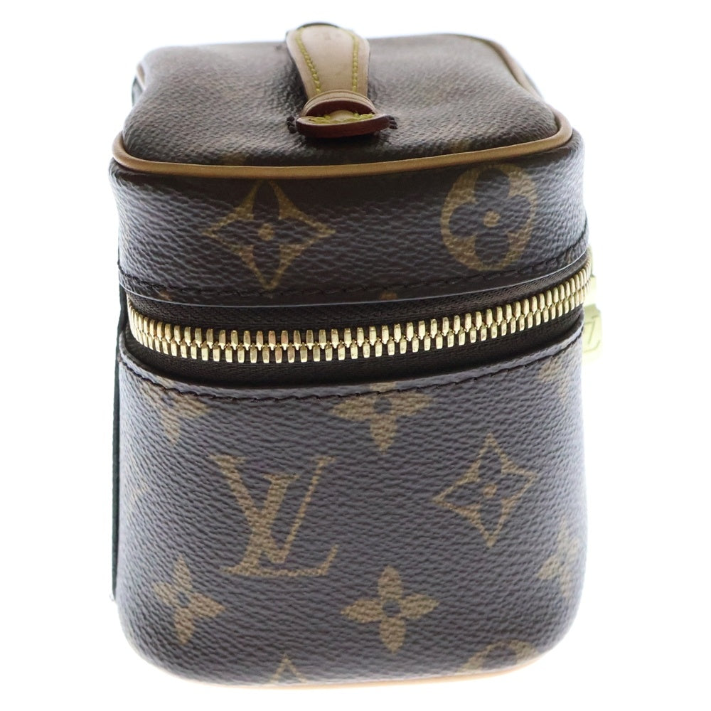 LOUIS VUITTON(ルイヴィトン) モノグラム ニース ナノ バニティ ブラウン PVCレザー M44936 ICタイプ