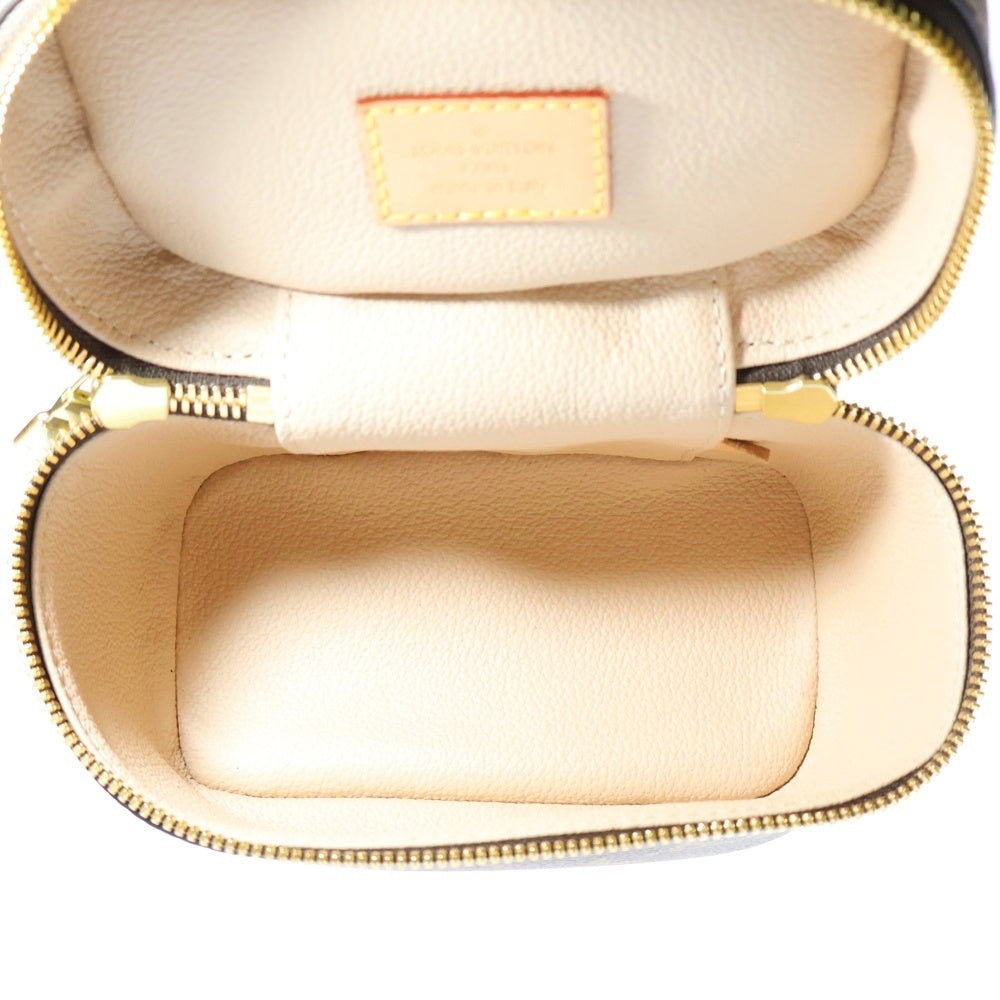 LOUIS VUITTON(ルイヴィトン) モノグラム ニース ナノ バニティ ブラウン PVCレザー M44936 ICタイプ