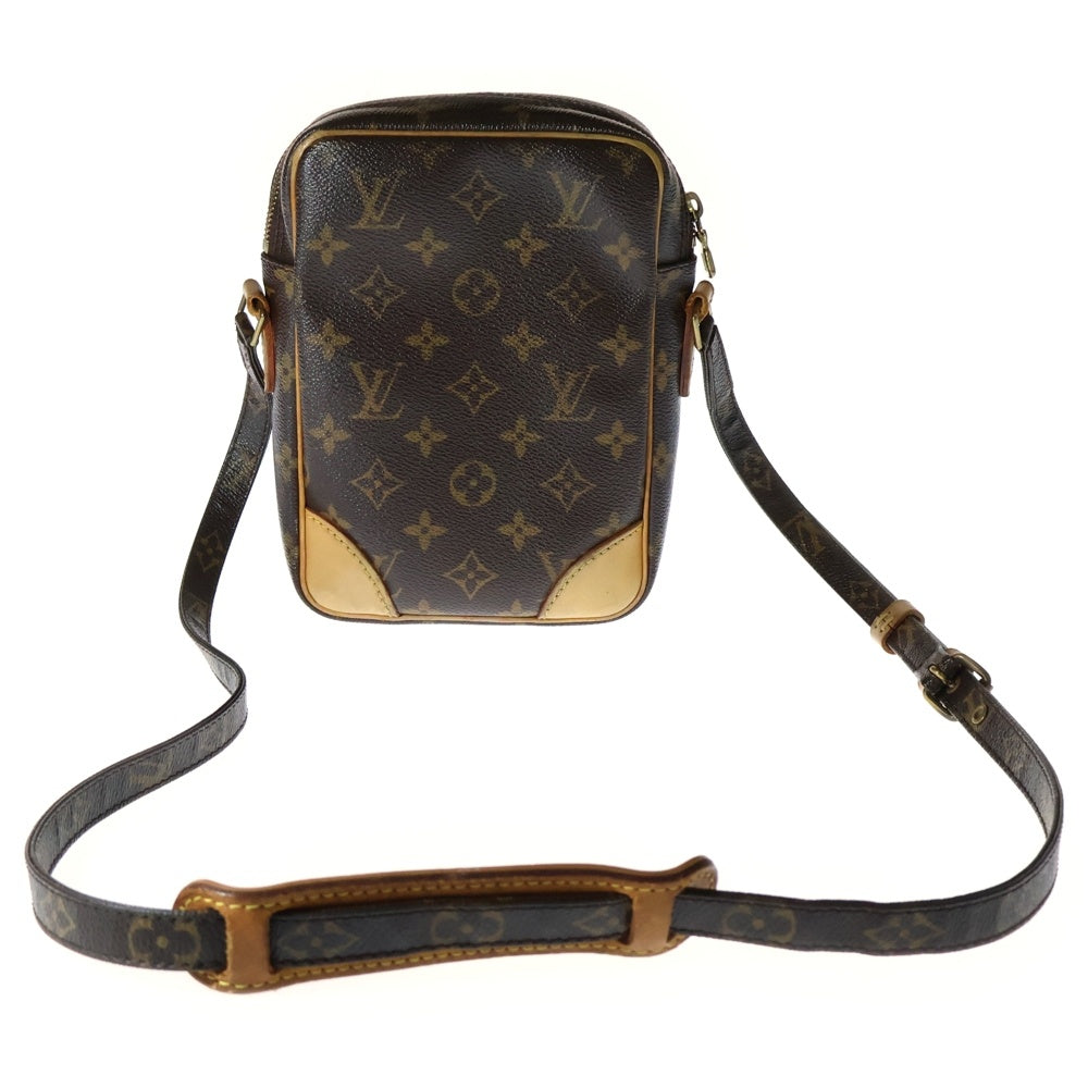 LOUIS VUITTON(ルイヴィトン) モノグラム ダヌーブ ショルダーバッグ ミニバッグ ブラウン PVCレザー ゴールド金具 M45266