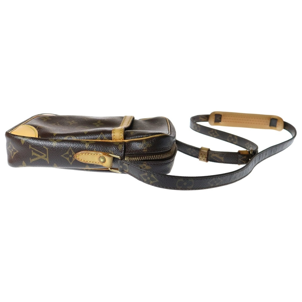 LOUIS VUITTON(ルイヴィトン) モノグラム ダヌーブ ショルダーバッグ ミニバッグ ブラウン PVCレザー ゴールド金具 M45266