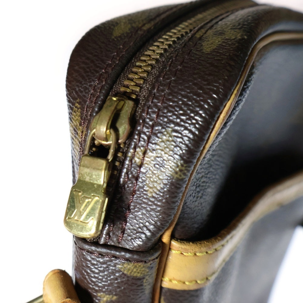LOUIS VUITTON(ルイヴィトン) モノグラム ダヌーブ ショルダーバッグ ミニバッグ ブラウン PVCレザー ゴールド金具 M45266