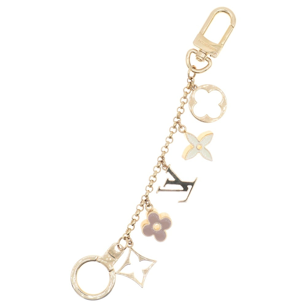 LOUIS VUITTON(ルイヴィトン) フルール・ドゥ・モノグラム バッグチャーム ゴールド GP キーホルダー M65111