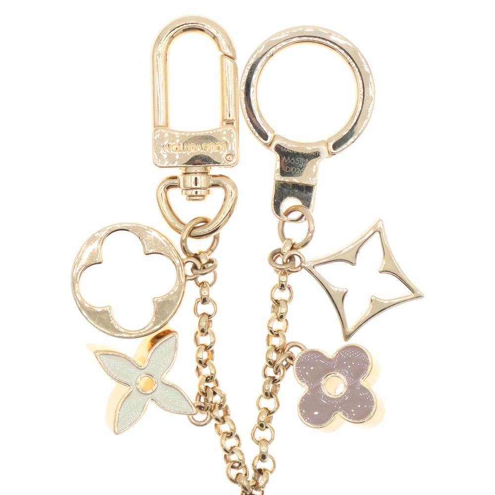 LOUIS VUITTON(ルイヴィトン) フルール・ドゥ・モノグラム バッグチャーム ゴールド GP キーホルダー M65111