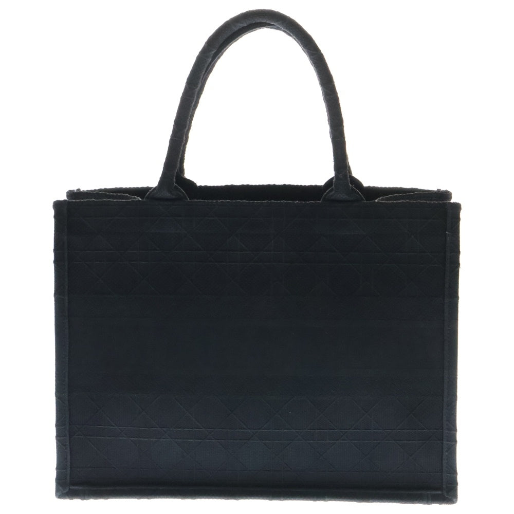 Christian Dior(クリスチャンディオール) Book Tote ブックトート カナージュ キャンパス ミディアム トートバッグ ブラック レディース
