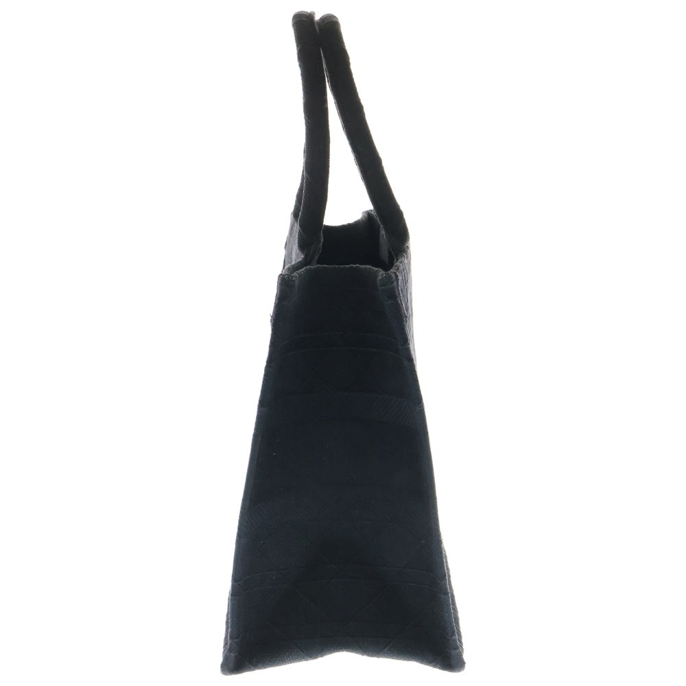 Christian Dior(クリスチャンディオール) Book Tote ブックトート カナージュ キャンパス ミディアム トートバッグ ブラック レディース