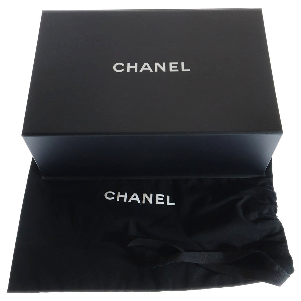 CHANEL(シャネル) マトラッセ ココマークプリント チェーンポシェット ブラック ラムスキン シルバー金具