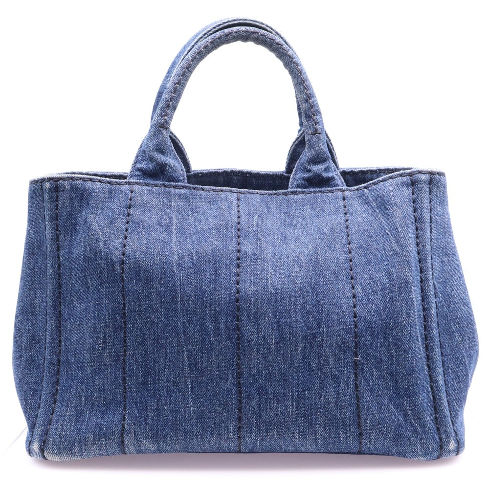 PRADA(プラダ) カナパ トートバッグ ハンドバッグ インディゴブルー デニム BN2439