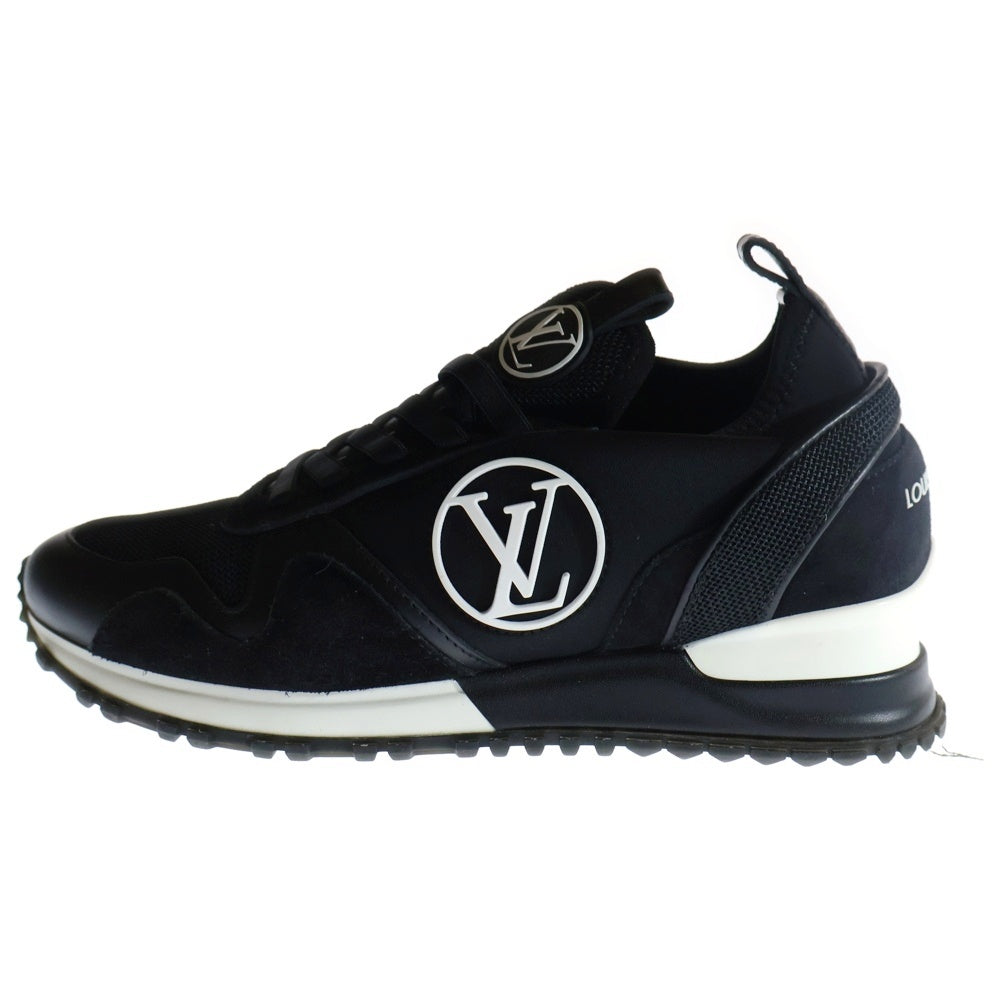 LOUIS VUITTON(ルイヴィトン) ランアウェイライン スニーカー 黒 レザー×スエード 361/2 1ABW5M