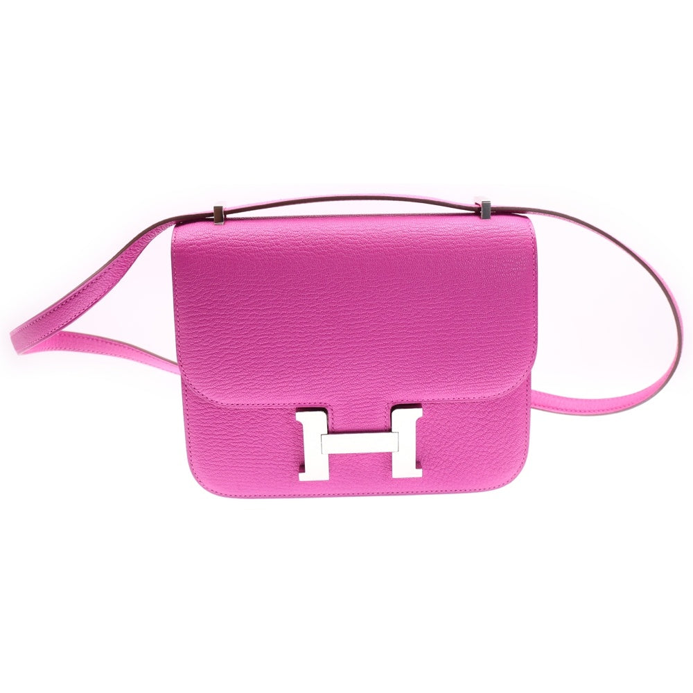 HERMES(エルメス) コンスタンスミニ マグノリア シェーブル シルバー金具 B刻印 ショルダーバッグ
