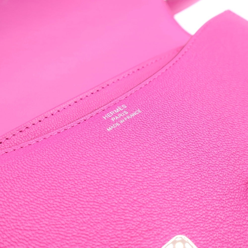 HERMES(エルメス) コンスタンスミニ マグノリア シェーブル シルバー金具 B刻印 ショルダーバッグ