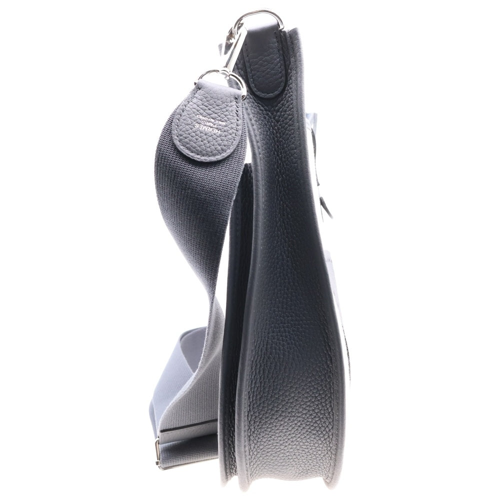 HERMES(エルメス) エブリン3 PM ショルダーバッグ ベージュ×ネイビー トワルアッシュ×トリヨンクレマンス SV金具 K刻印