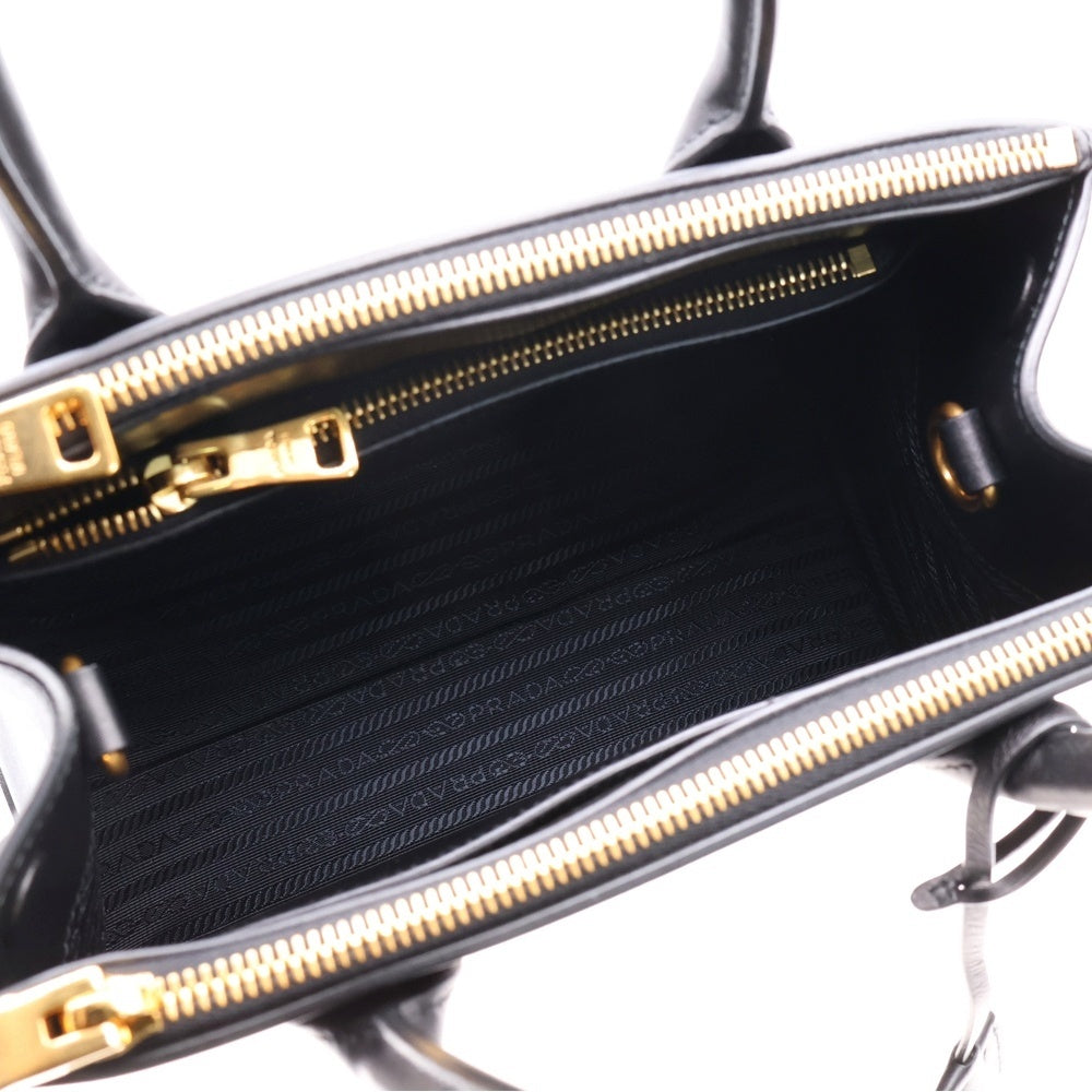 PRADA(プラダ) サフィアーノ 2WAY ショルダーバッグ ハンドバッグ ブラック レザー 1BA103