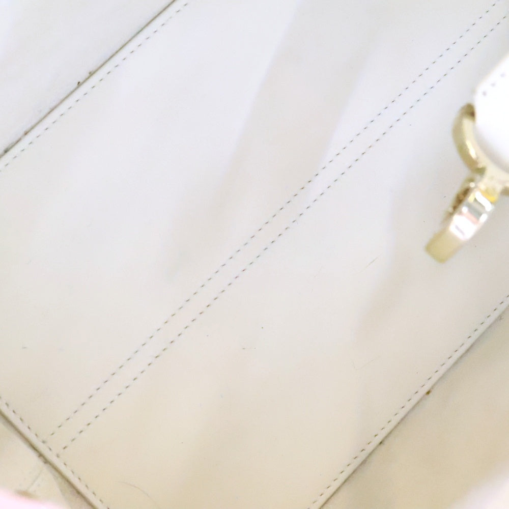 DIOR(ディオール) TOUJOURS トゥジュール スモール マクロカナージュ キルティング カーフスキン レザー ハンドバッグ ゴールド金具 ホワイト M2822OSHJ