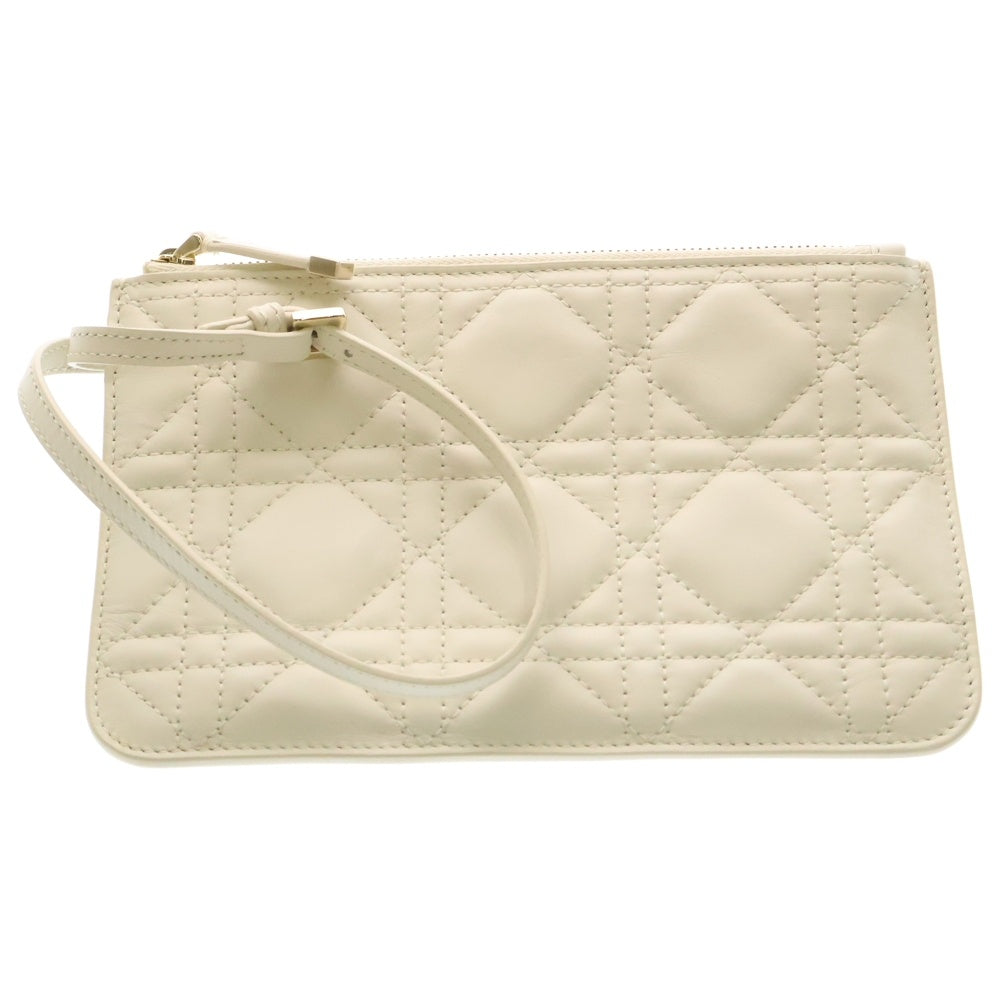 DIOR(ディオール) TOUJOURS トゥジュール スモール マクロカナージュ キルティング カーフスキン レザー ハンドバッグ ゴールド金具 ホワイト M2822OSHJ