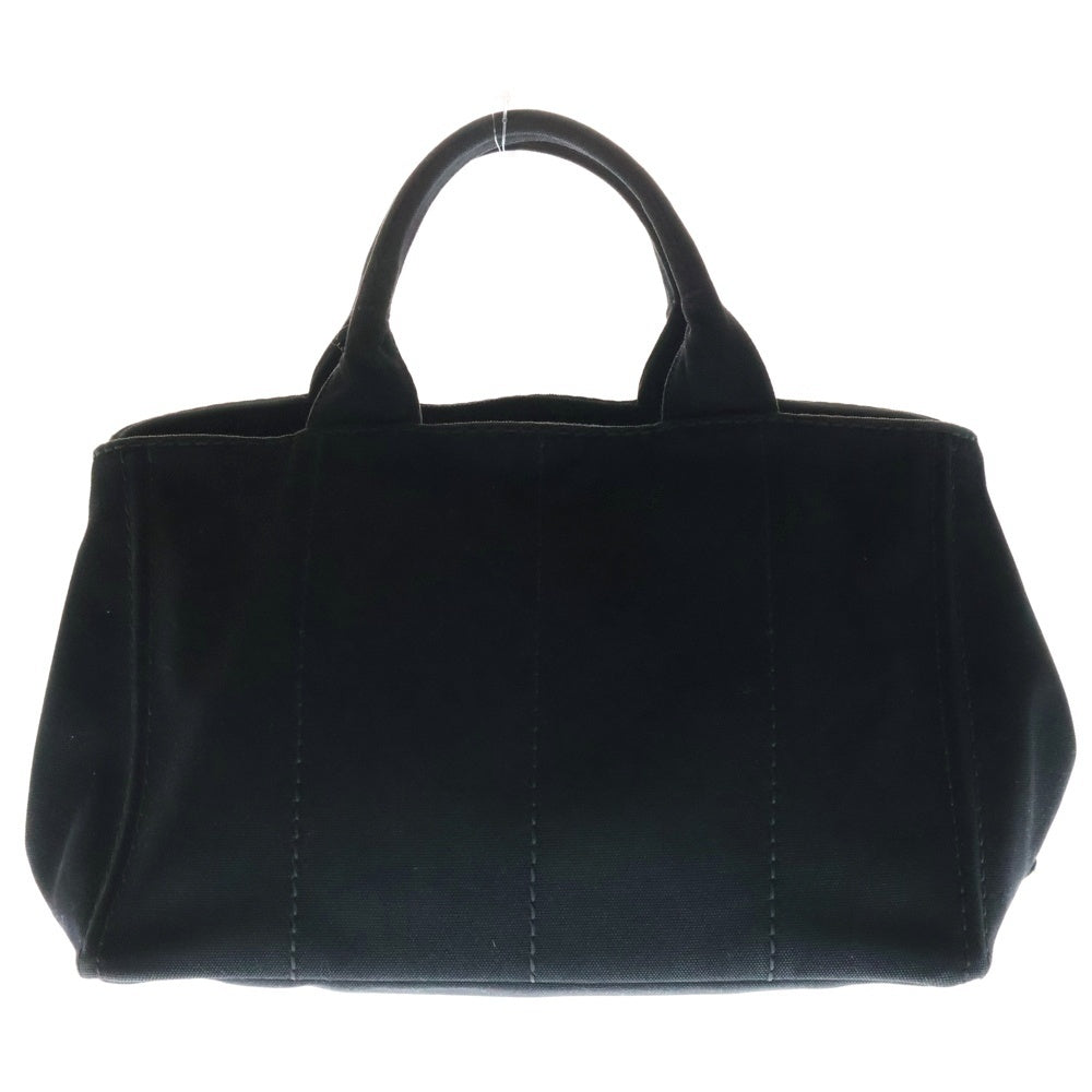 PRADA(プラダ) カナパ 2wayバック ハンドバック ショルダーバック トートバッグ ゴールド金具 キャンバス ブラック 1BG642