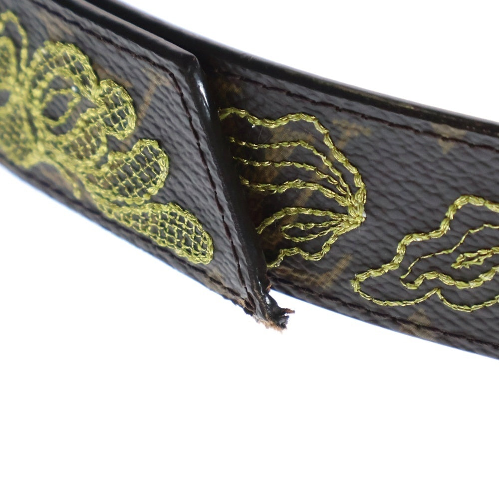 LOUIS VUITTON(ルイヴィトン) モノグラム サンチュール ベルト アルジャン レザーベルト ブラウン M6952