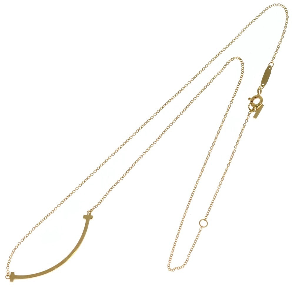 TIFFANY&Co(ティファニー) Tスマイル スモール ネックレス Au750YG イエローゴールド ジュエリー アクセサリー