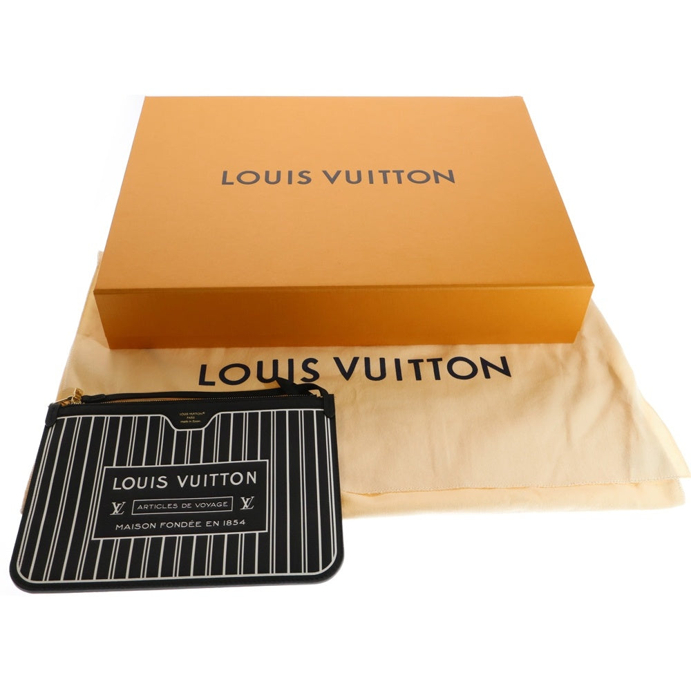 LOUIS VUITTON(ルイヴィトン) モノグラム ネヴァーフル インサイドアウトMM ポーチ付 レザートートバッグ ブラウン レディース M11946