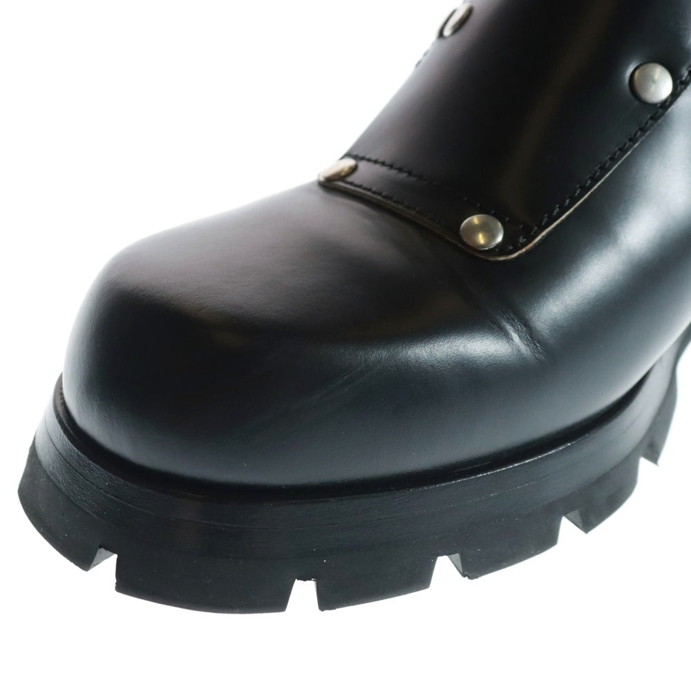 JIL SANDER(ジルサンダー) MONK STRAP DERBY SHOES モンクストラップ レザー ダービーシューズ チャッカブーツ ブラック