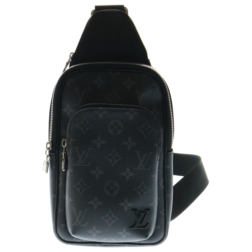 LOUIS VUITTON(ルイヴィトン) モノグラムエクリプス アヴェニュー PM スリングバッグ レザーボディバッグ ブラック M47137